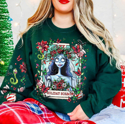 Holiday Sorrow Creepy Christmas Tarot DTF Print