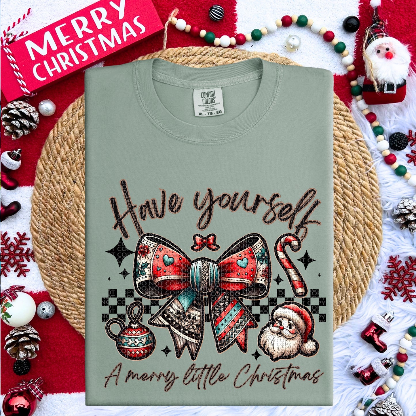 Have Yourself A Merry Little Christmas DTF Print