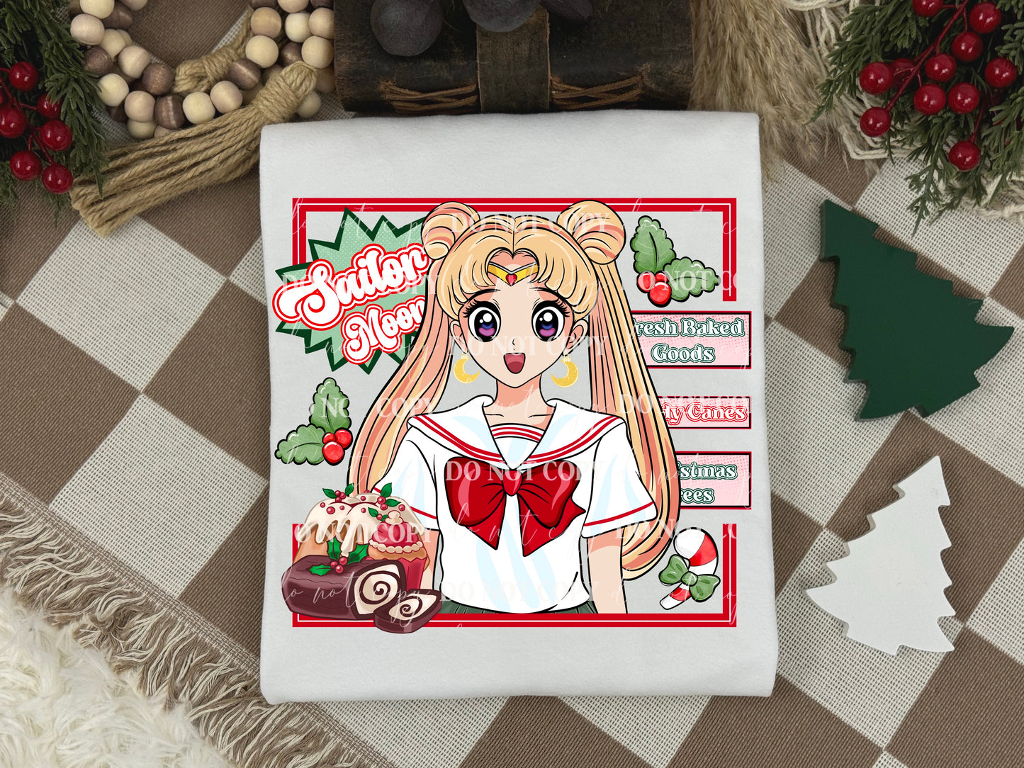 Christmas Sailor Princess DTF Print