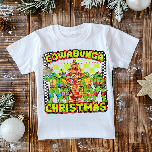 Cowabunga Christmas DTF Print