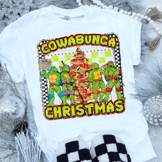 Cowabunga Christmas DTF Print