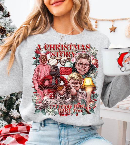 Triple Dog Dare Christmas DTF Print