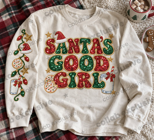 Santa’s Good Girl DTF Print
