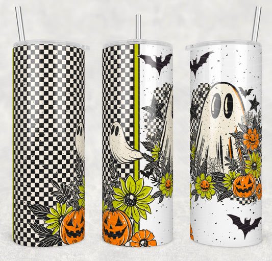 Floral Ghostie Tumbler Wrap