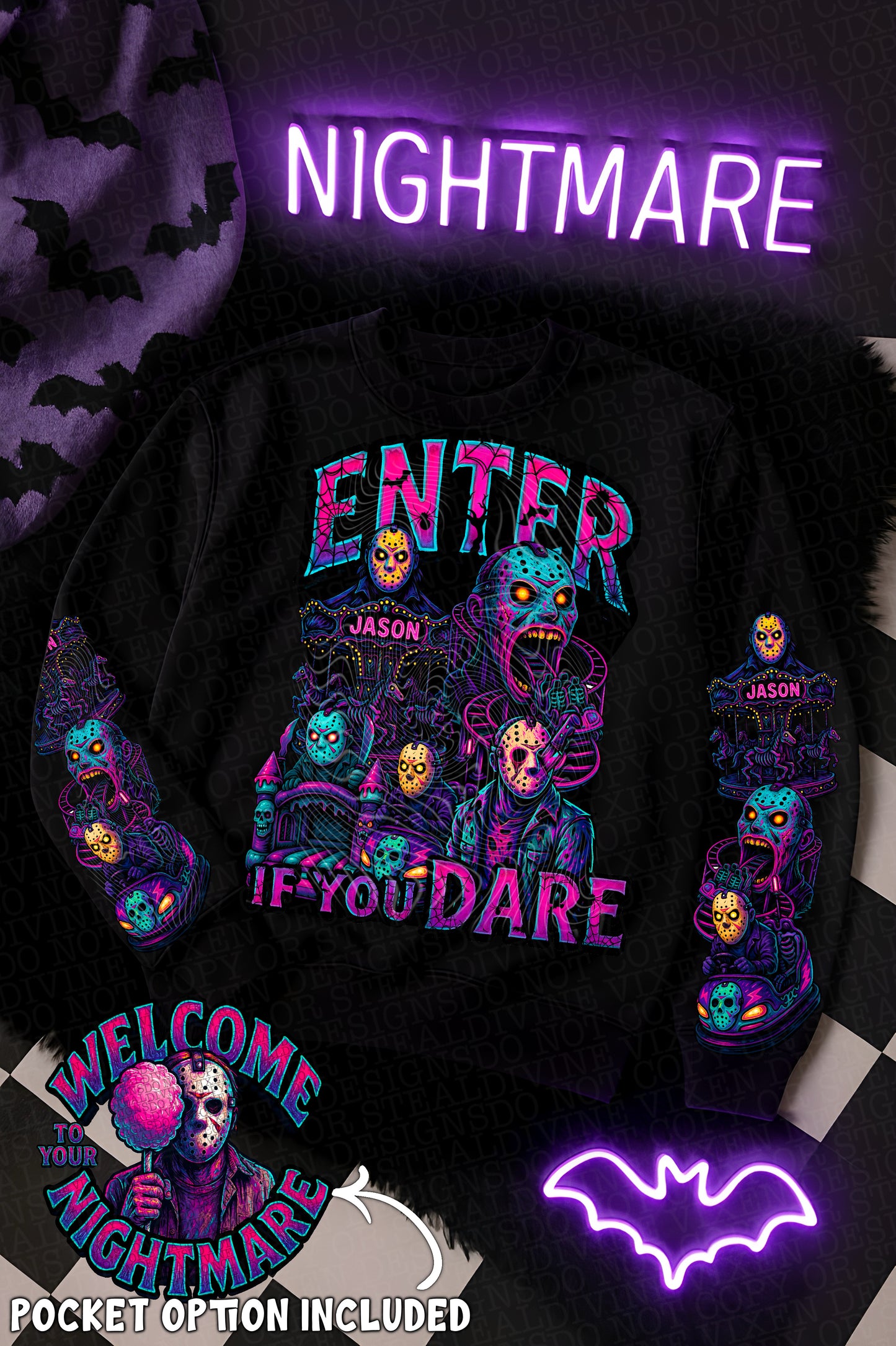 Enter If You Dare (Jason) DTF Prints