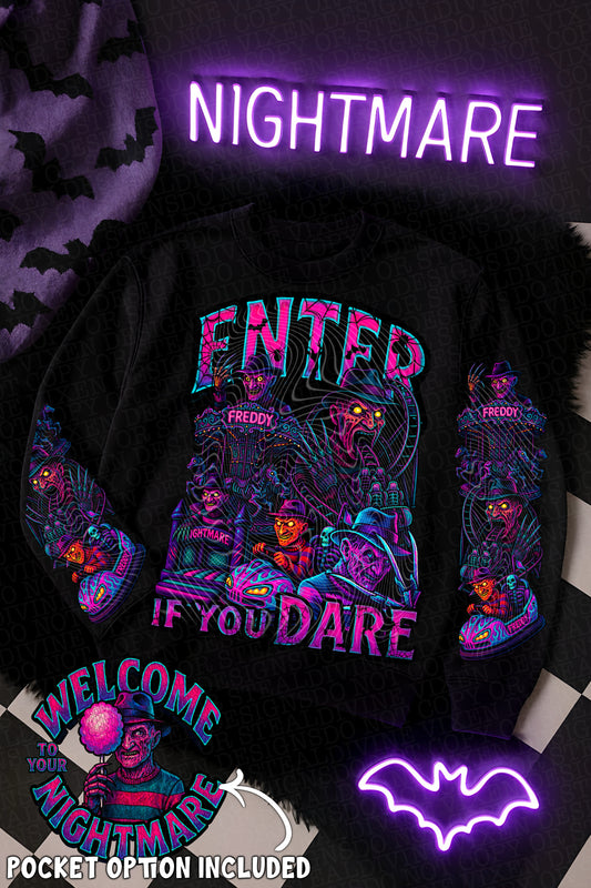Enter If You Dare (Freddy) DTF Prints