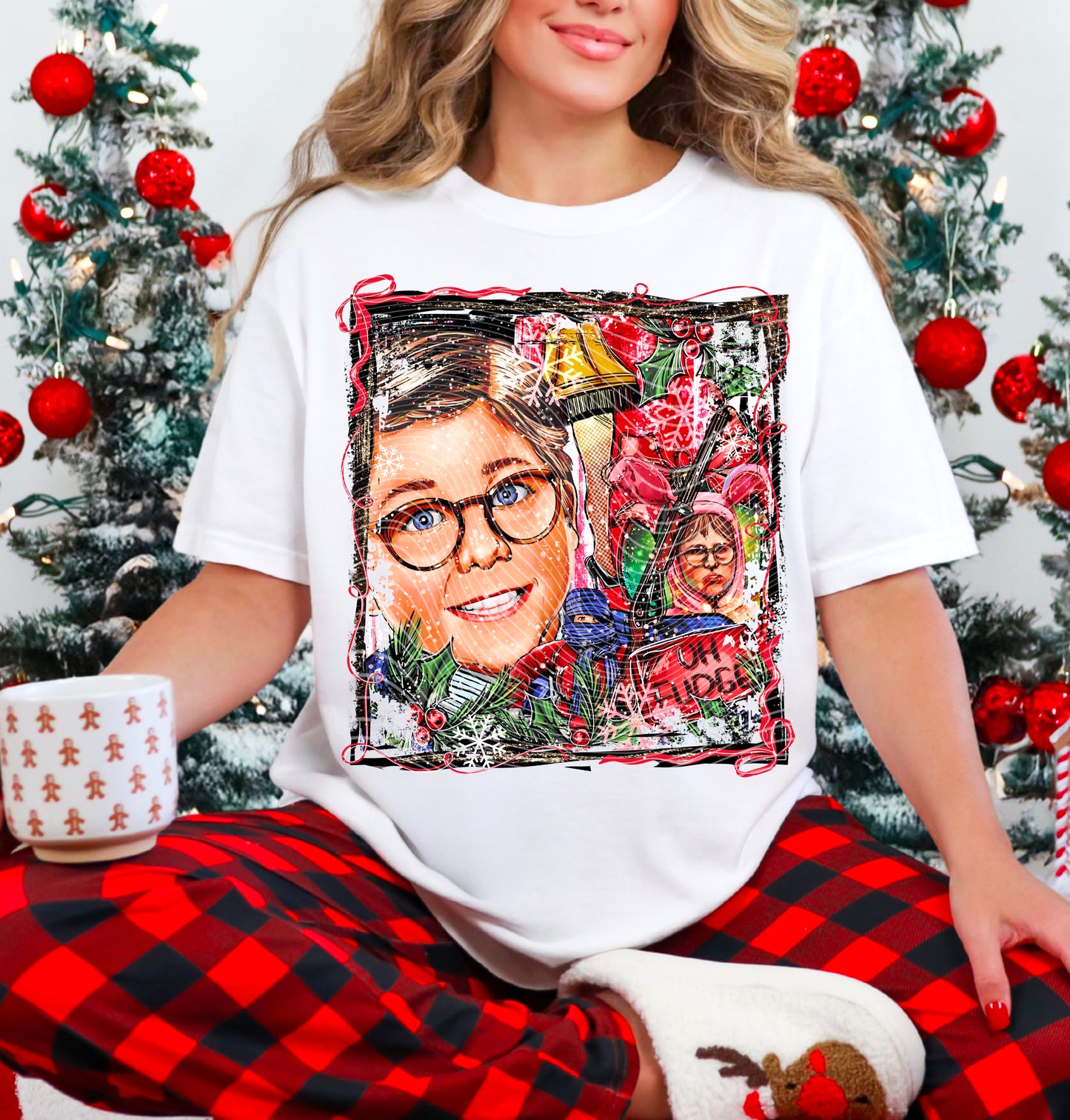 Christmas Story Selfie DTF Prints