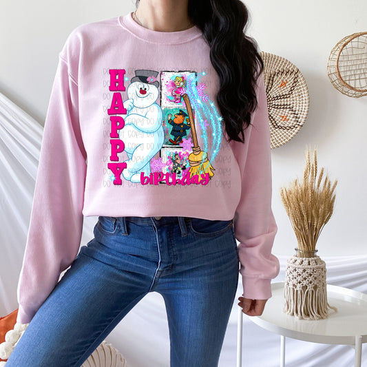 Christmas Happy Birthday DTF Prints