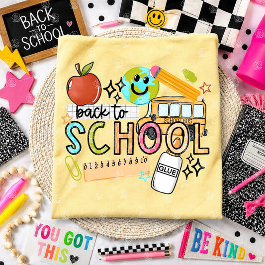 Back To School DTF Print