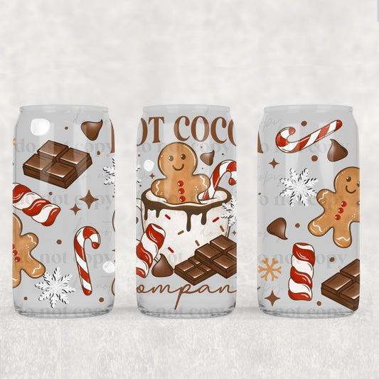 Hot Cocoa Company 16 oz Glass Wraps
