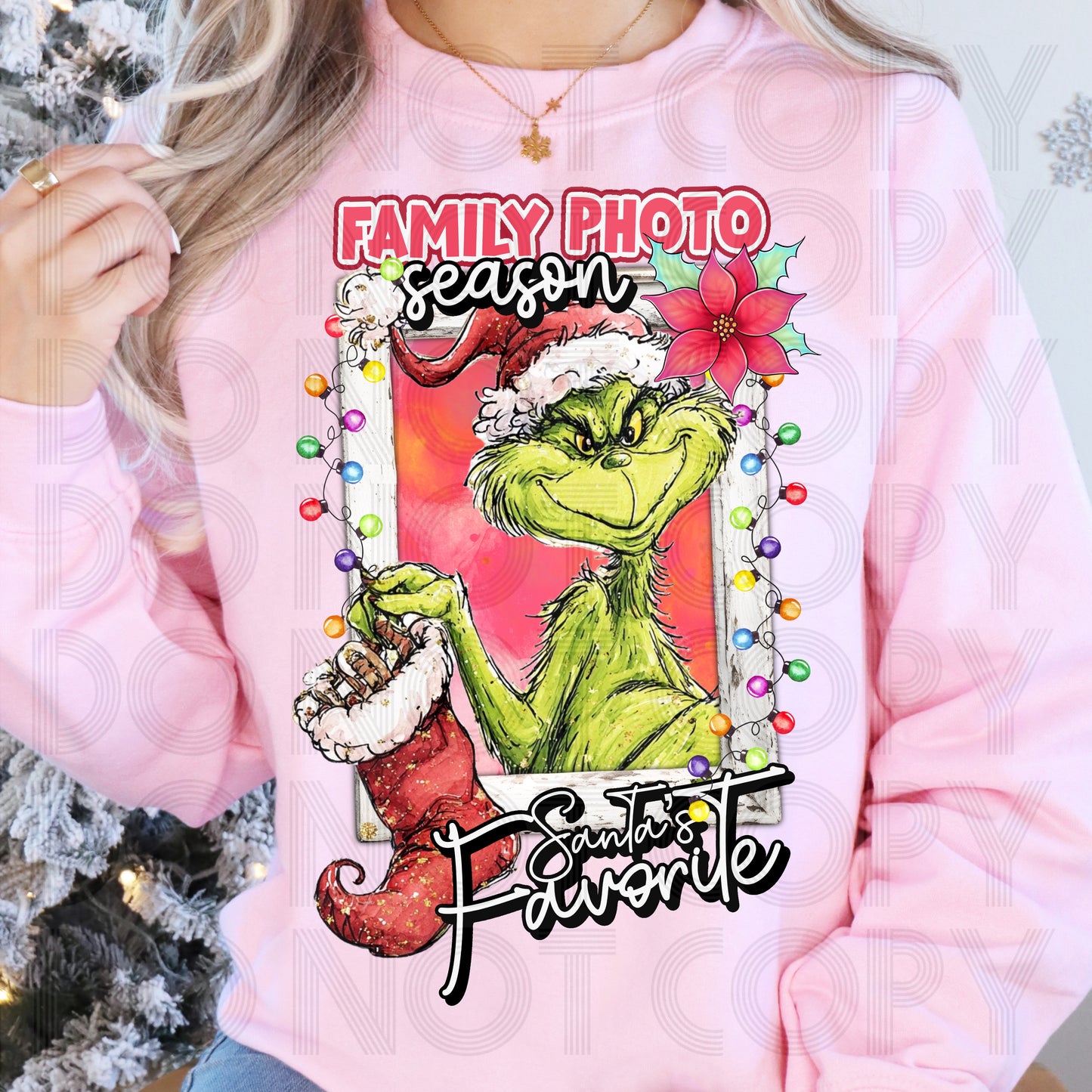 Family Photo Season Santa’s Favorite DTF Prints