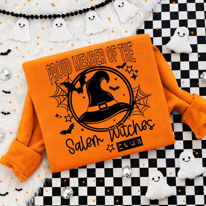 Salem Witches Club (Single Color) DTF Print
