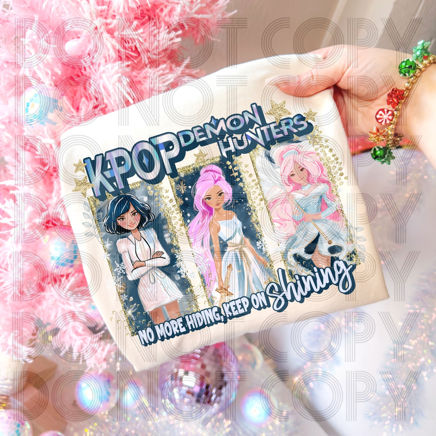 Kpop Demon Hunter Christmas DTF Print