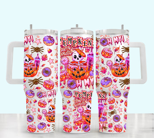 Pumpkins Leaves And Sweets 40 oz Tumbler Prints