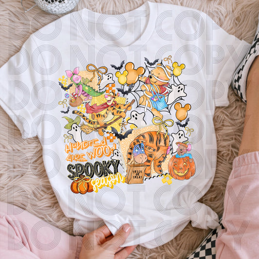 Hundred Acre Wood Spooky Season DTF Prints