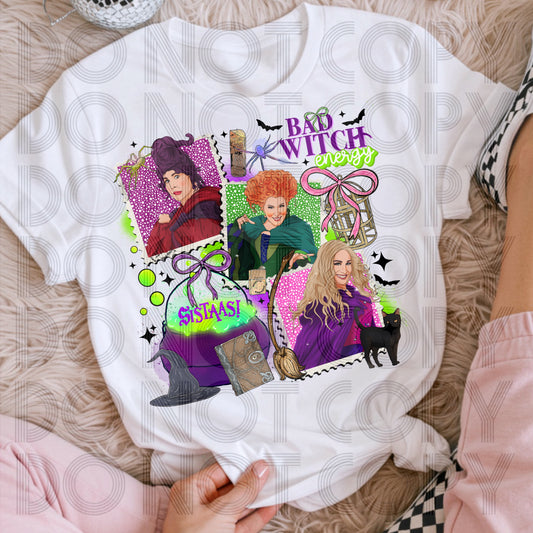 Bad Witch Energy DTF Prints