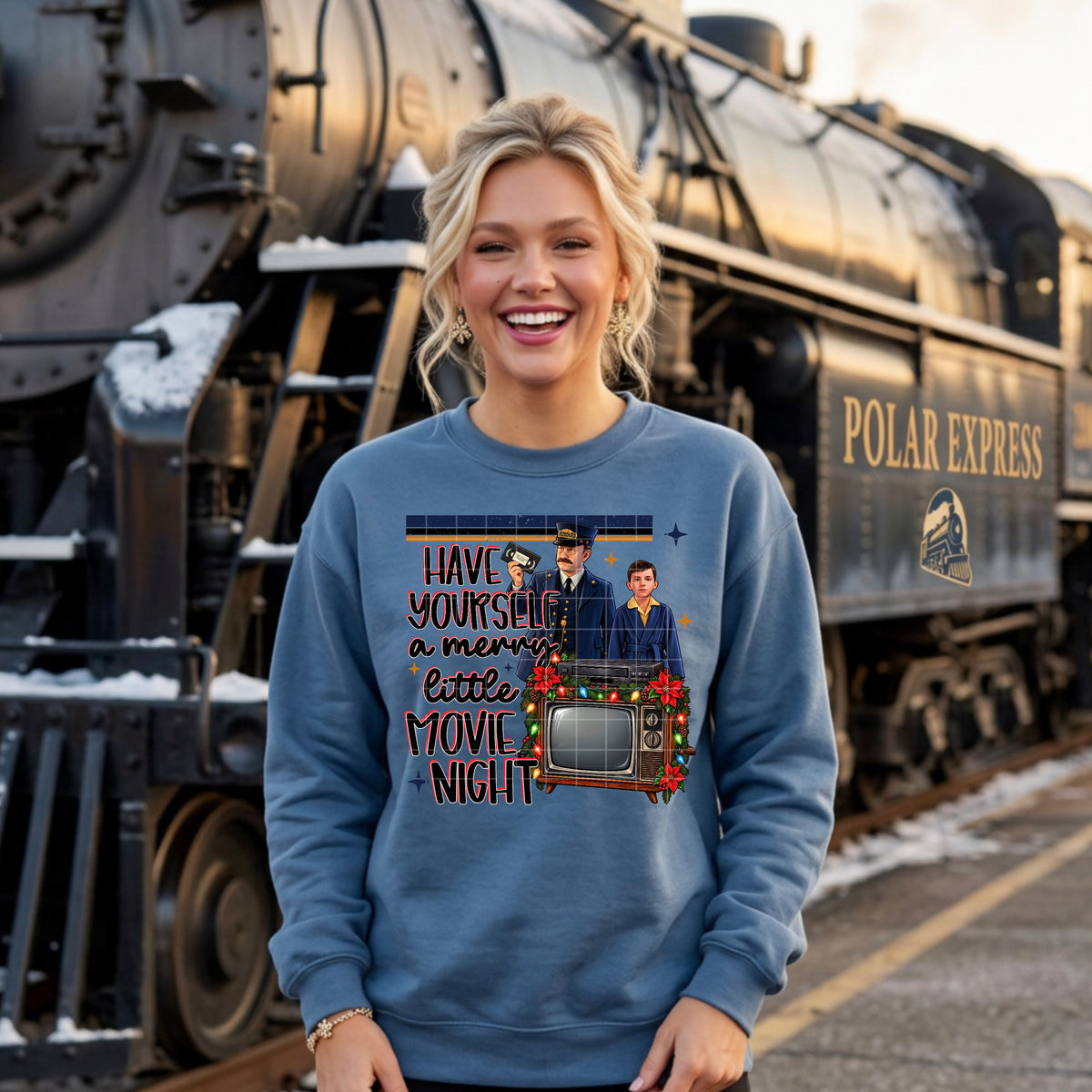 Merry Little Movie Night DTF Print