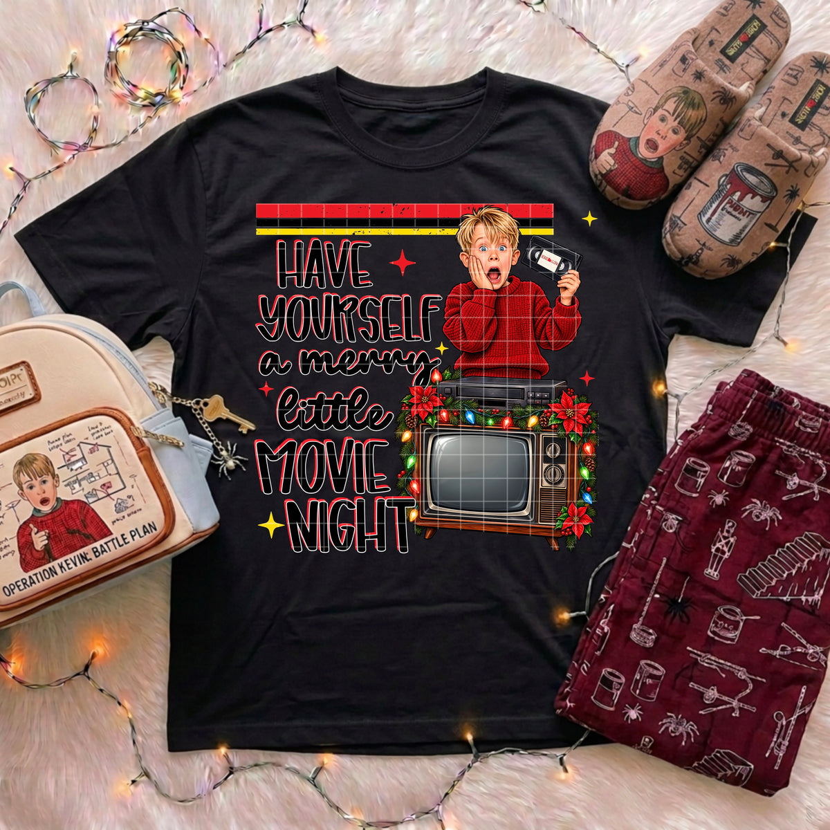 Merry Little Movie Night DTF Print