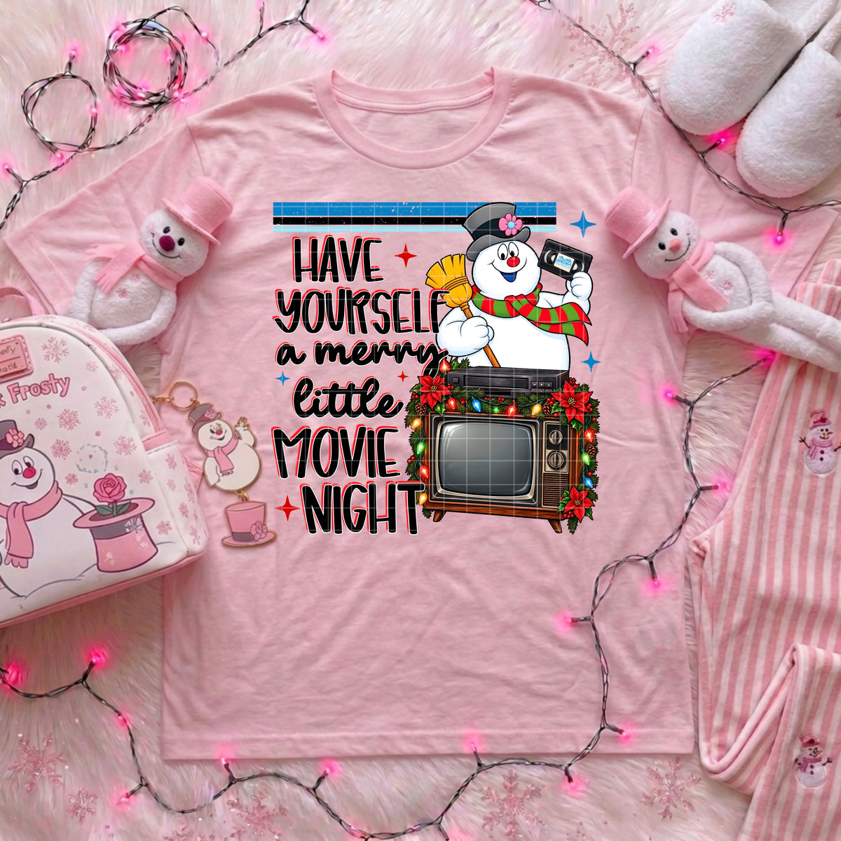 Merry Little Movie Night DTF Print