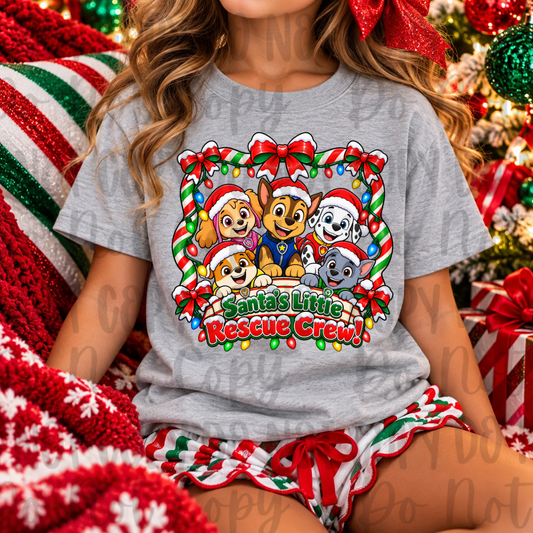 Santa’s Little Rescue Crew DTF Print