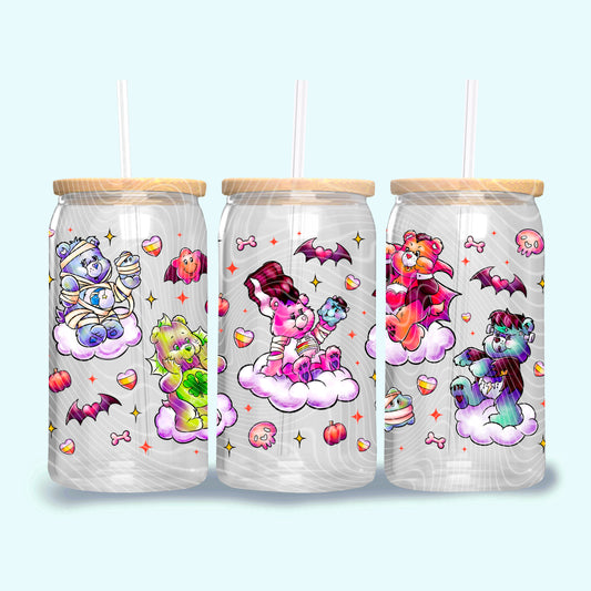 Universal Bears 16 oz Glass Can Wrap