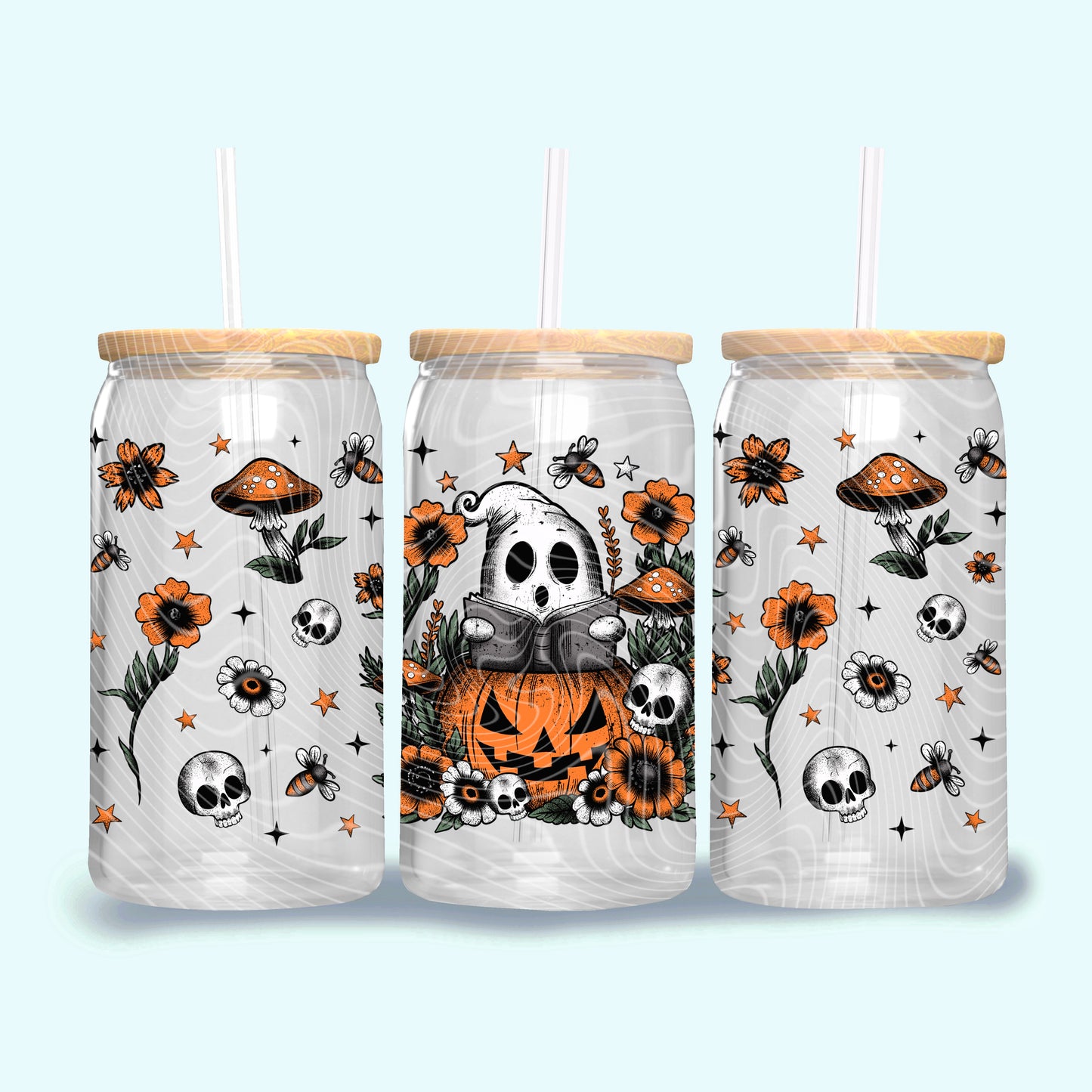 Ghost Stories 16 oz Glass Can Wrap