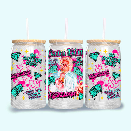 Baby Billy 16 oz Glass Can Wraps