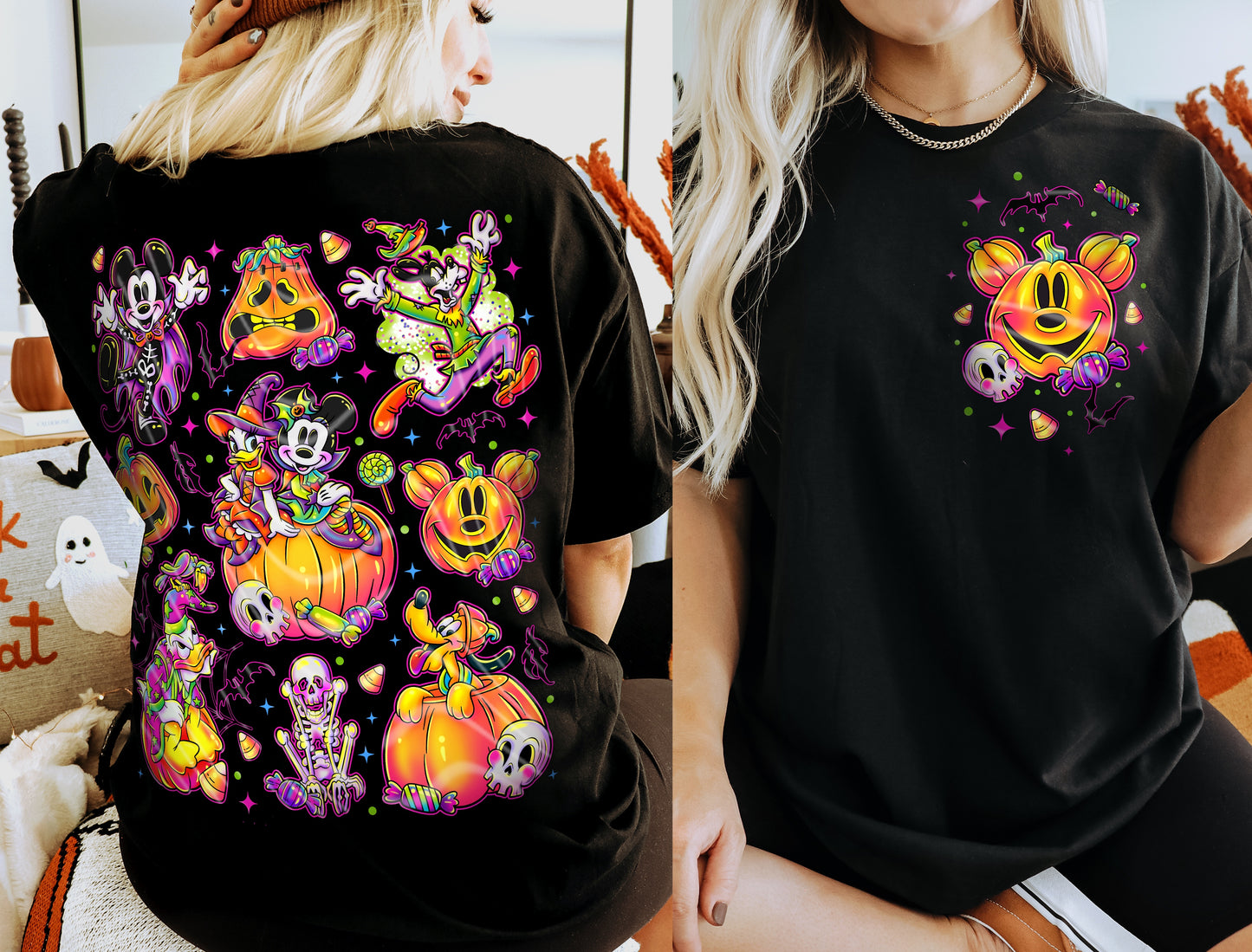 Halloween Mouse Friends DTF Print