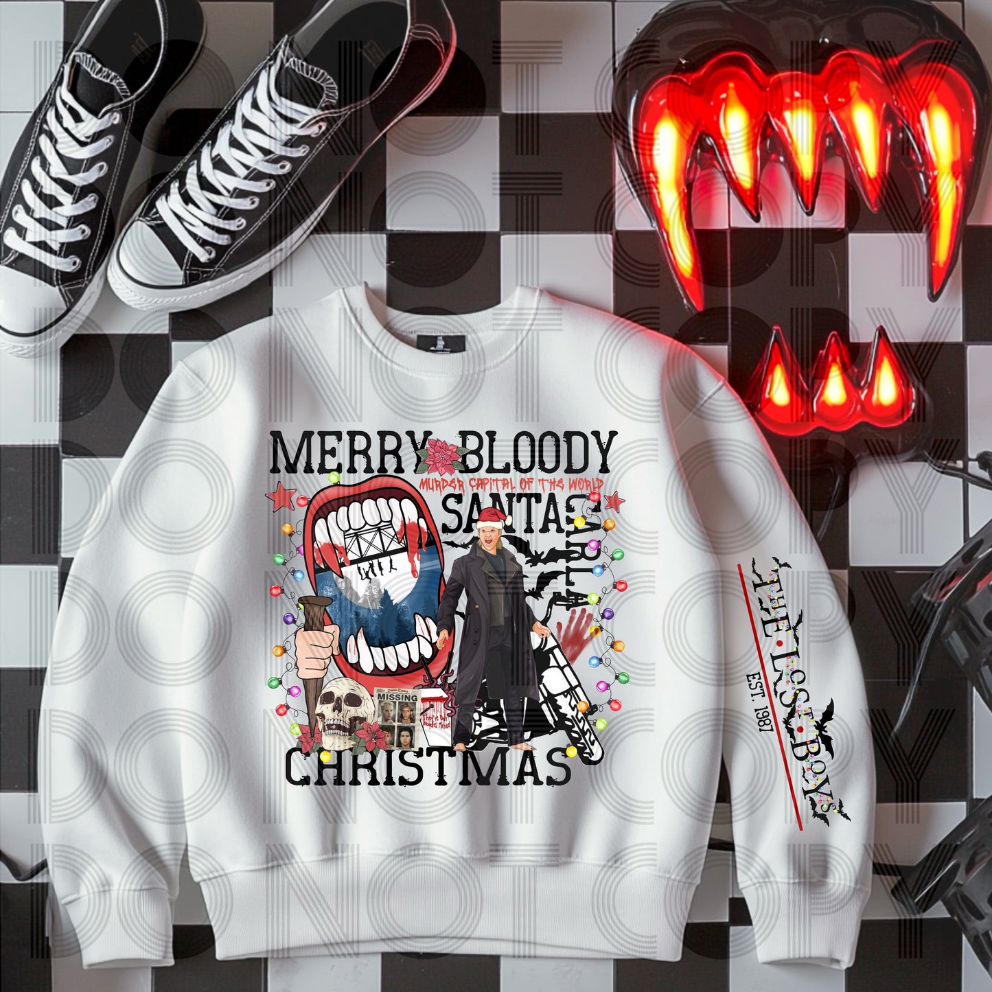 Merry Bloody Christmas DTF Print