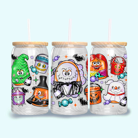 NBC Nuggets 16 oz Glass Can Wrap