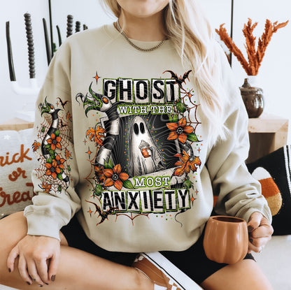 Ghost With The Most ANXIETY DTF Print