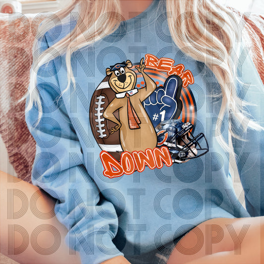 Cleveland Character Football DTF Print