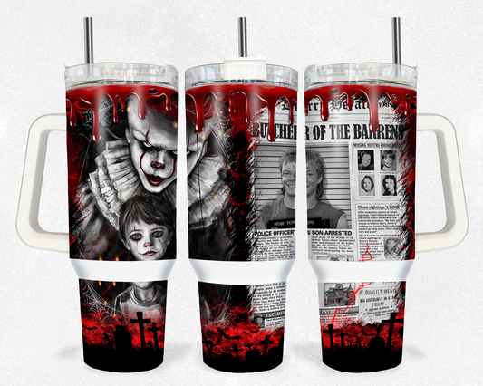 IT Horrror Clown 40 oz Tumbler Prints