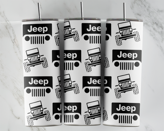 Black and White Jeep Scatter