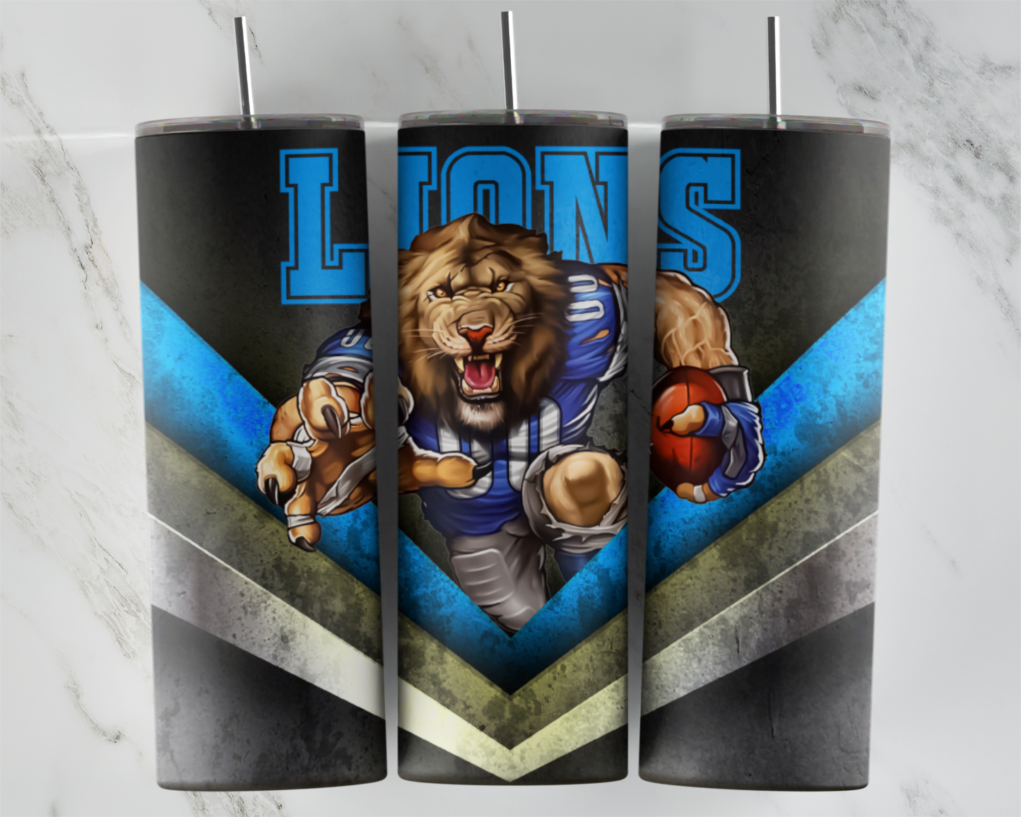 Detroit Lions Runner Vsplit Football Sports