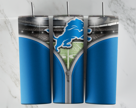 Detroit Lions Zipper Design Football Sports