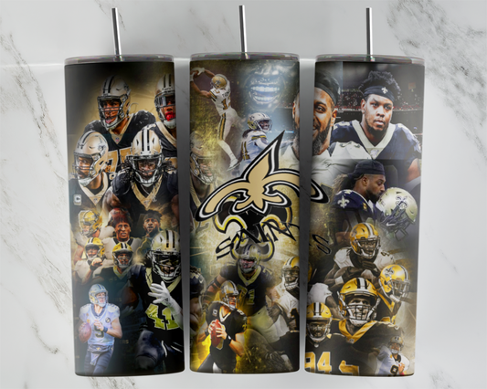 Saints Team Collage Style Football Sports