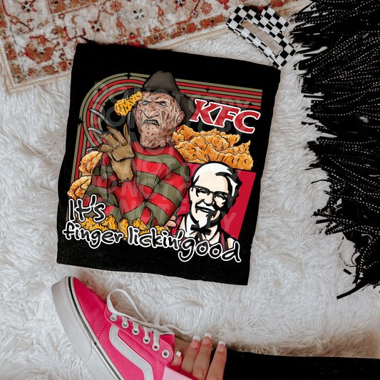 Horror Finger Lickin Good DTF Print