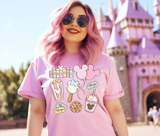 Pastel Park Snacks DTF Prints
