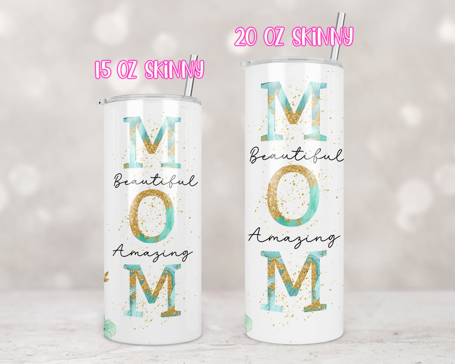 Green Floral Amazing Mom Design Transfers