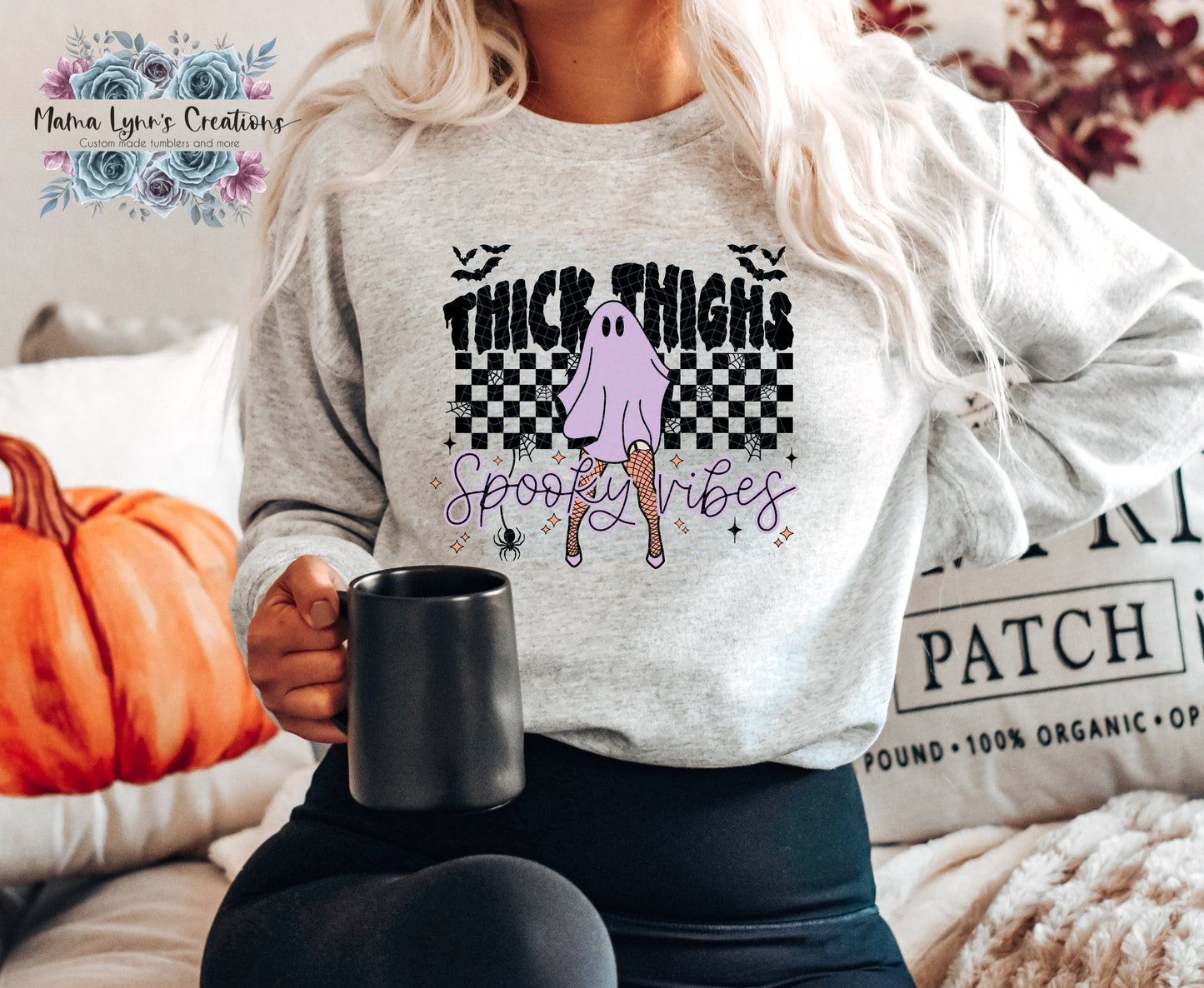 Spooky Vibes Thick Thighs DTF Print