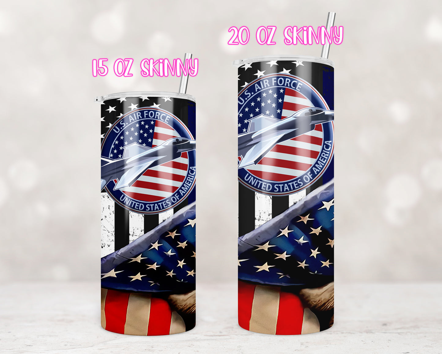 U.S. Flag Airforce Sublimation Transfer