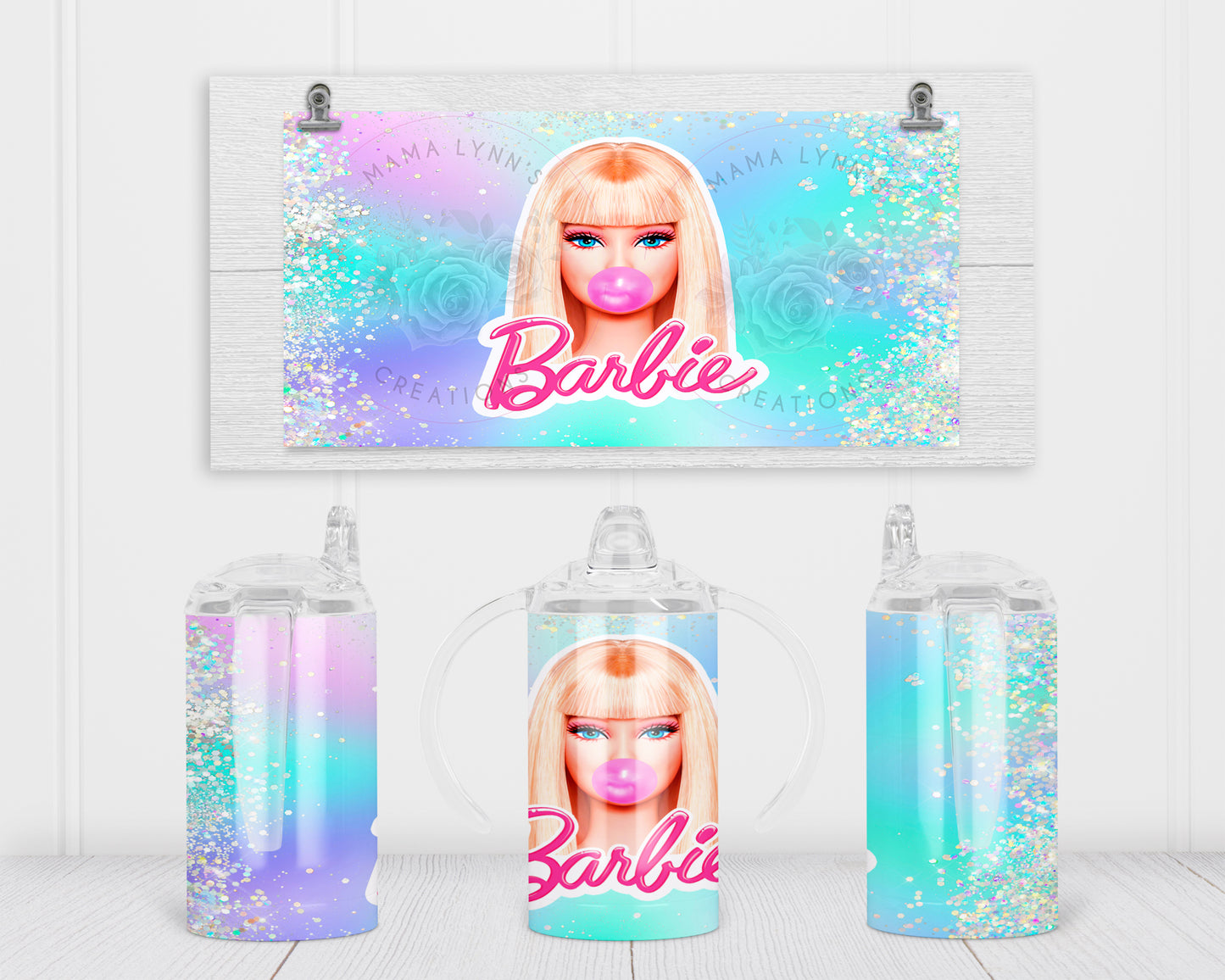 Pastel Iridescent Glitter Barbie