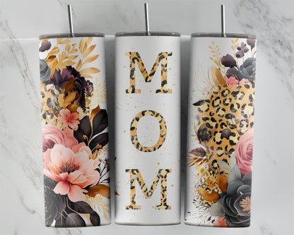 Pink and Black Floral Mom