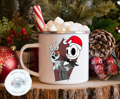 NBC Jack Zero Christmas 16 oz Glass Can prints