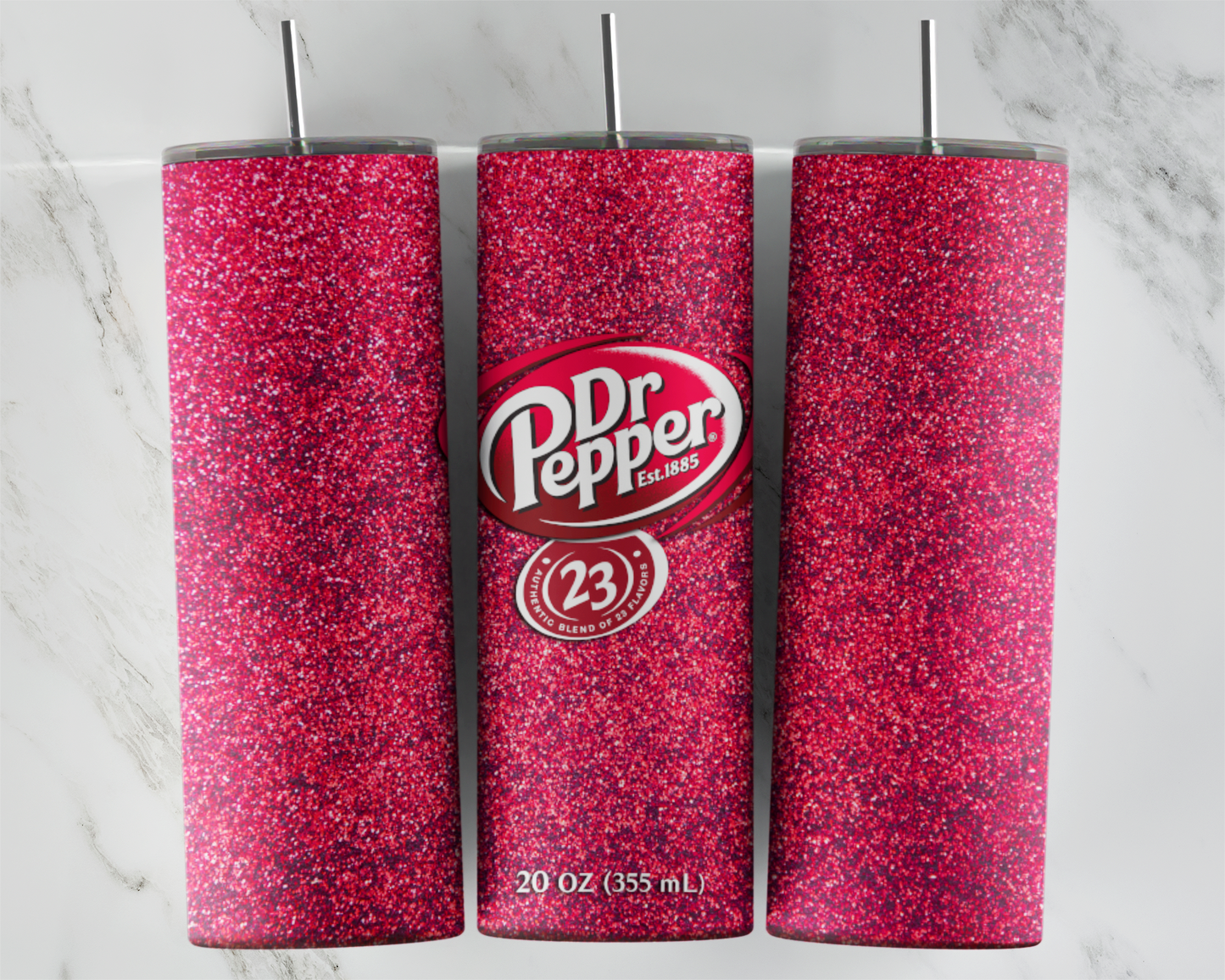 Glitter Dr Pepper Drink