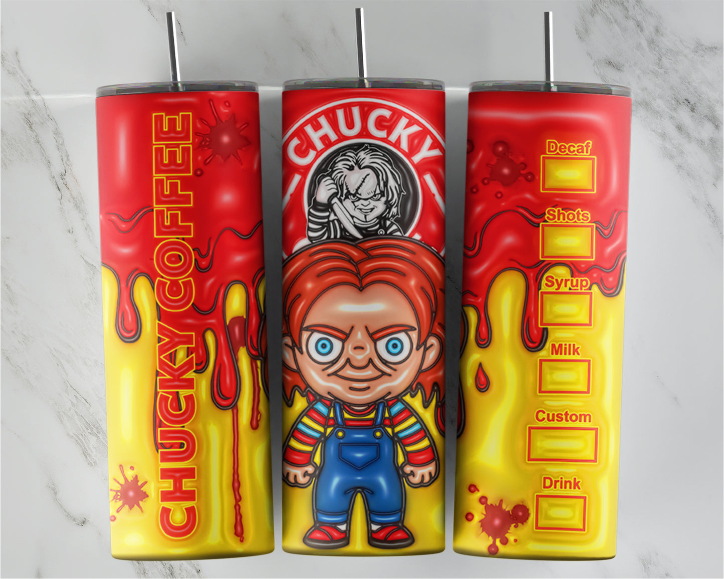 Inflated Horror Chucky Coffee