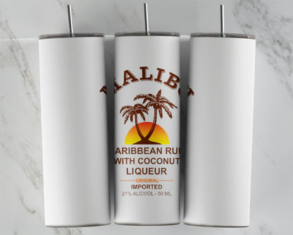 Malibu Liquor Tumbler Wrap