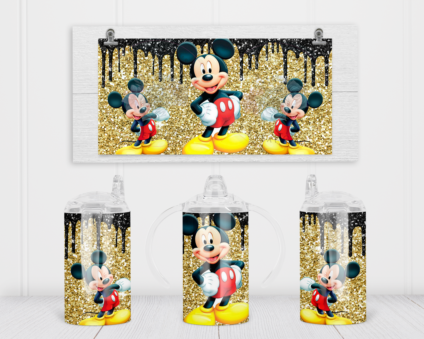 Boy Mouse Gold Glitter