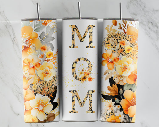 Orange Floral Mom Design Transfers